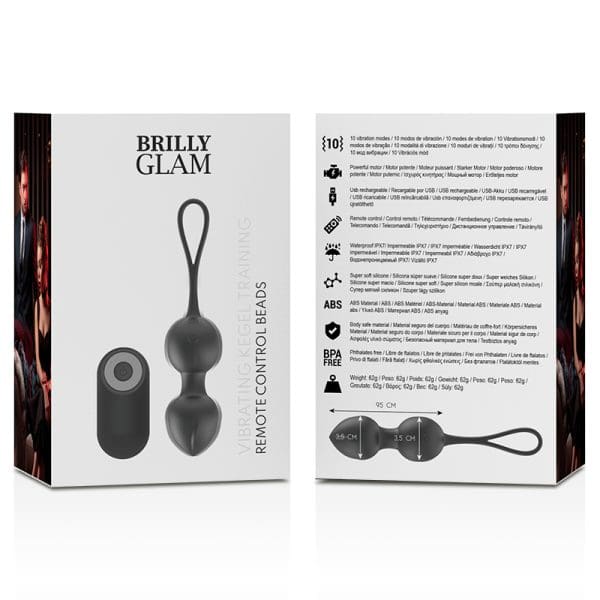 BRILLY GLAM - VIBRATING KEGEL BEADS REMOTE CONTROL 10